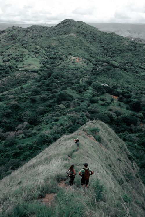 Hiker on a ridge — Luis Quintero on Pexels