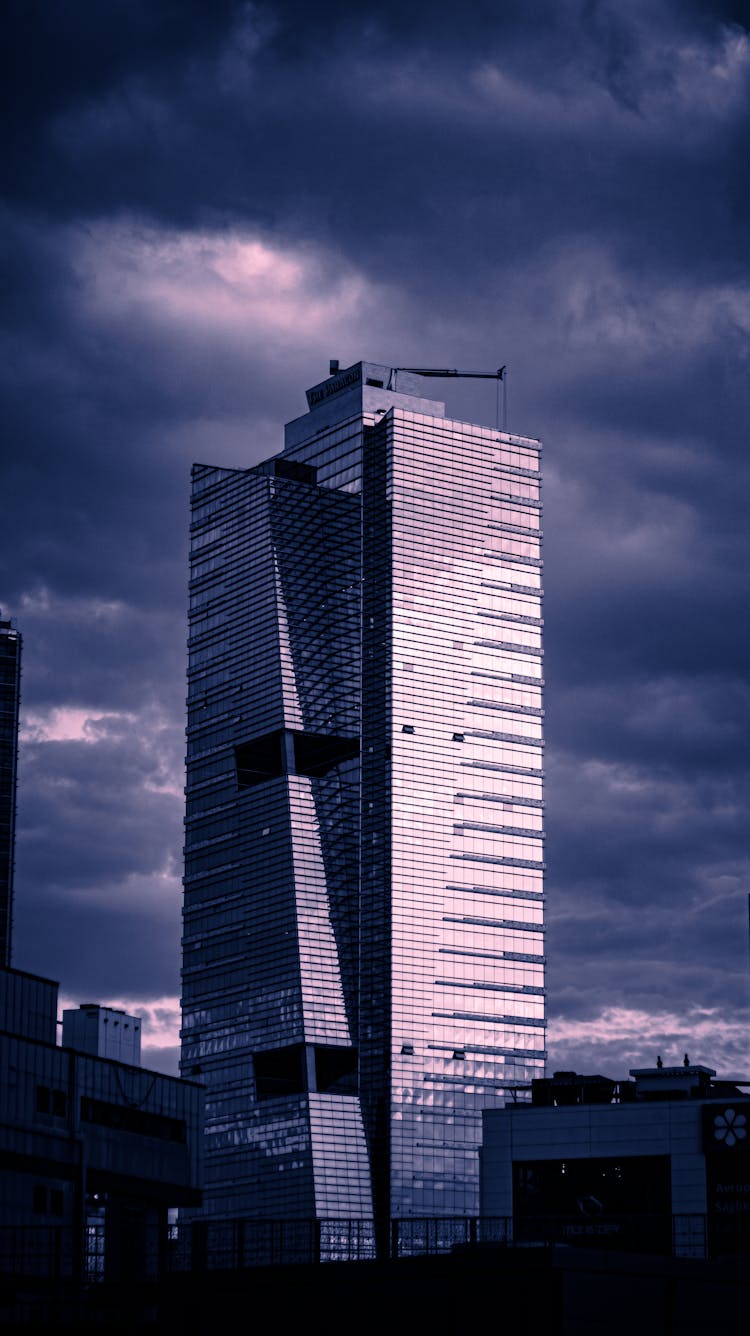 Clouds Around Skyscraper