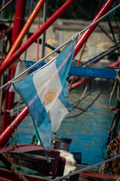 Kostenloses Stock Foto zu argentinien, boot, flagge