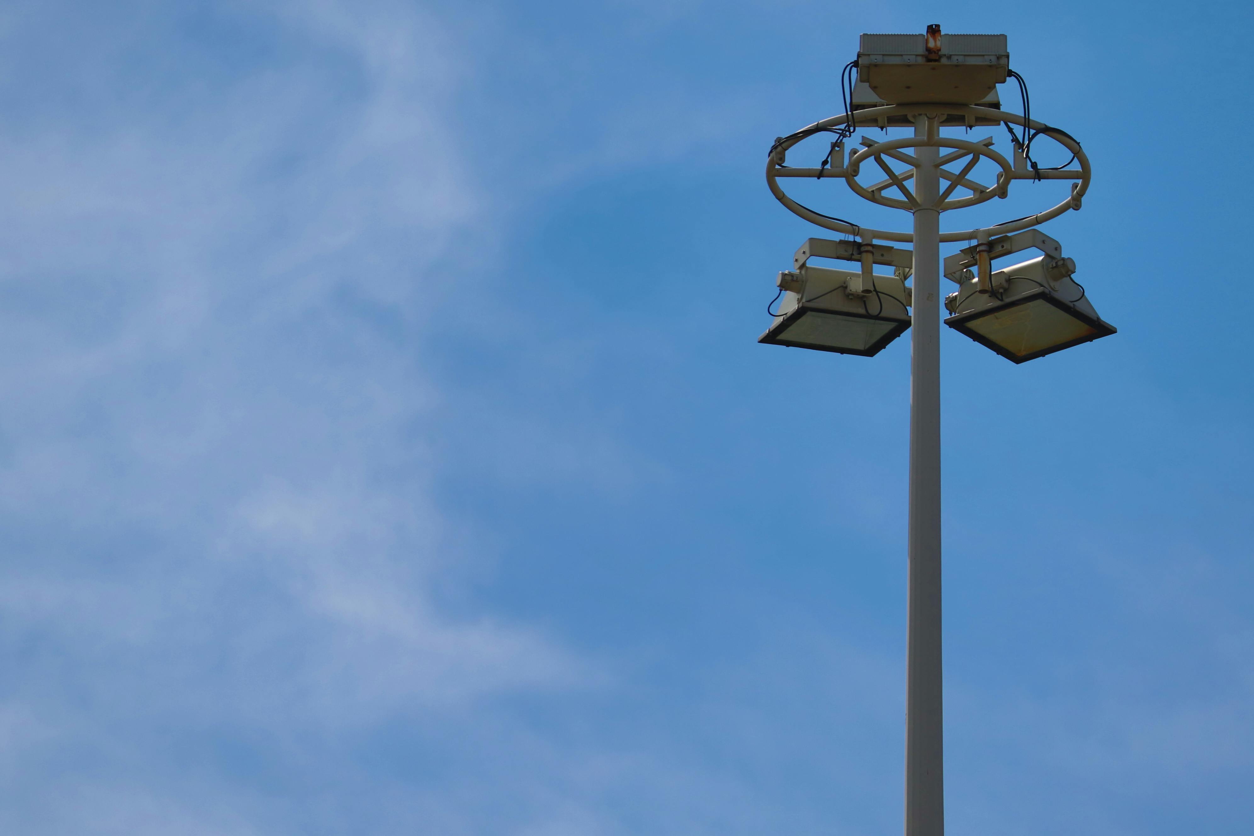 Free stock photo of blue sky, light, light tower