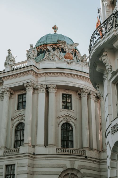 Free Elegant dome and ornate architecture in Vienna, capturing the city's historic charm. Stock Photo