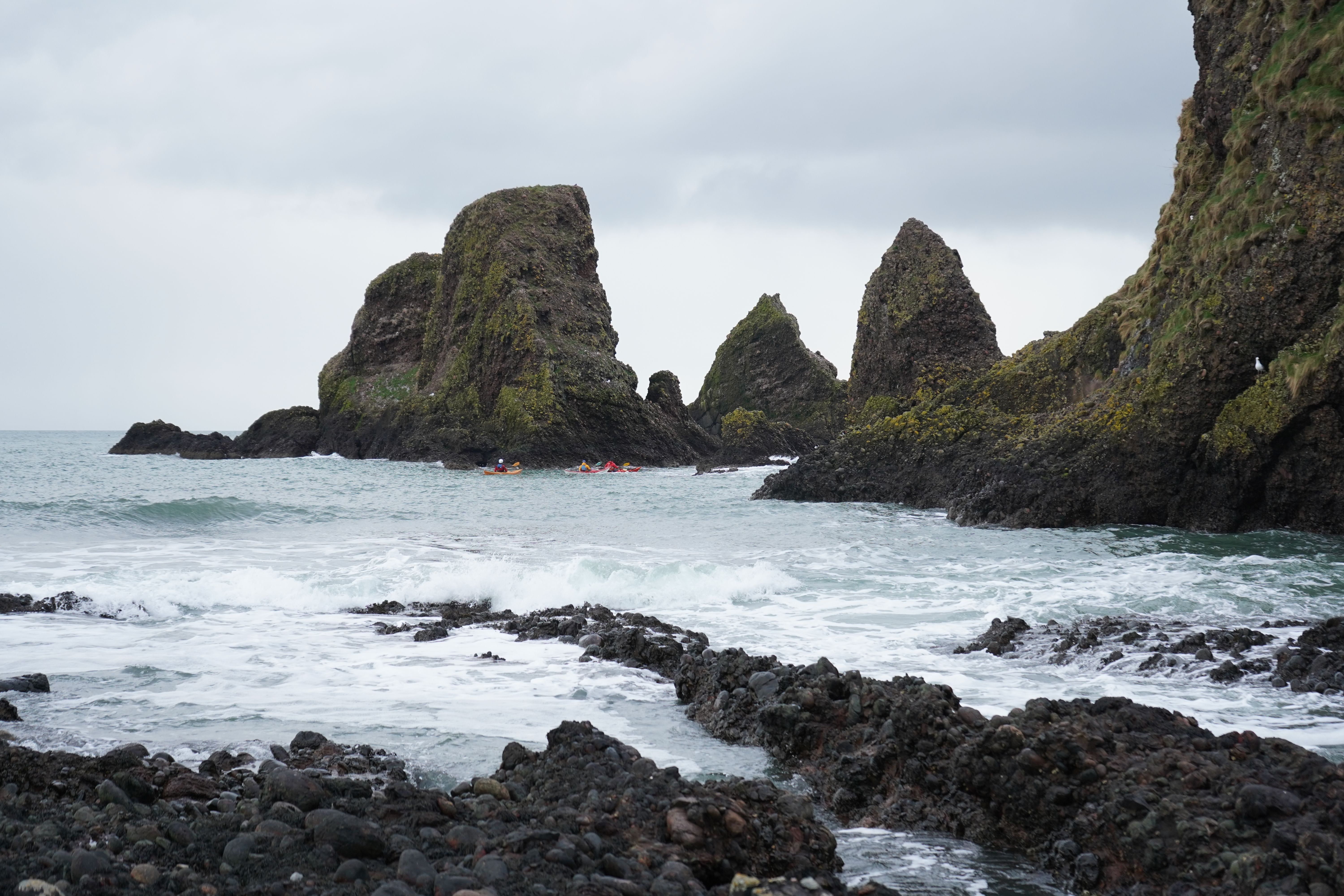 Sea and Rocks Formations on the Coast · Free Stock Photo