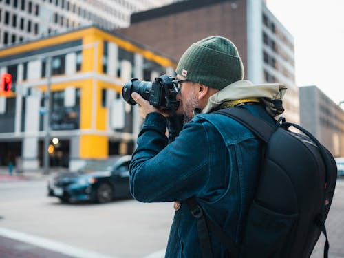 Free Photographer in action Stock Photo