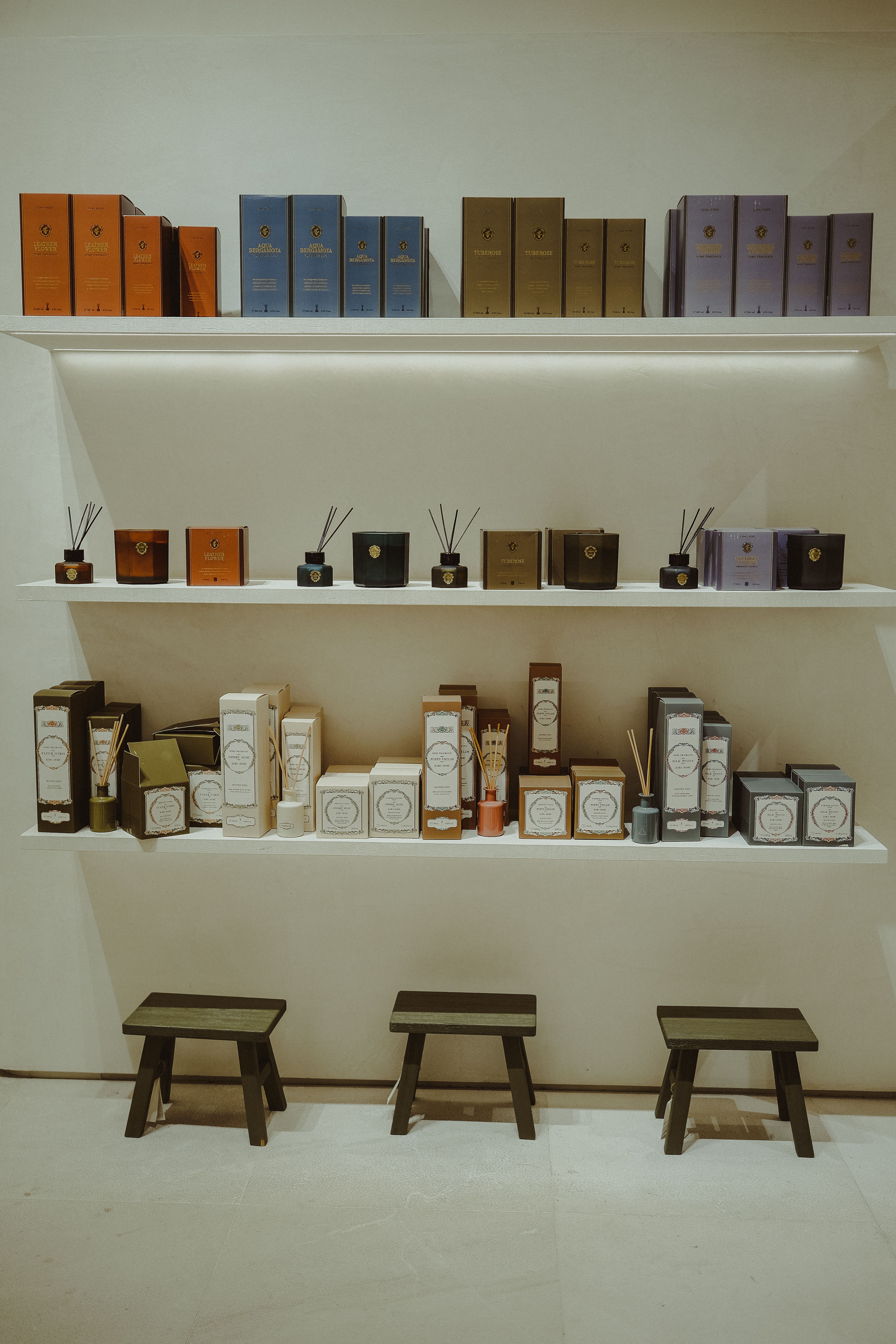 Organised product display on retail shelves