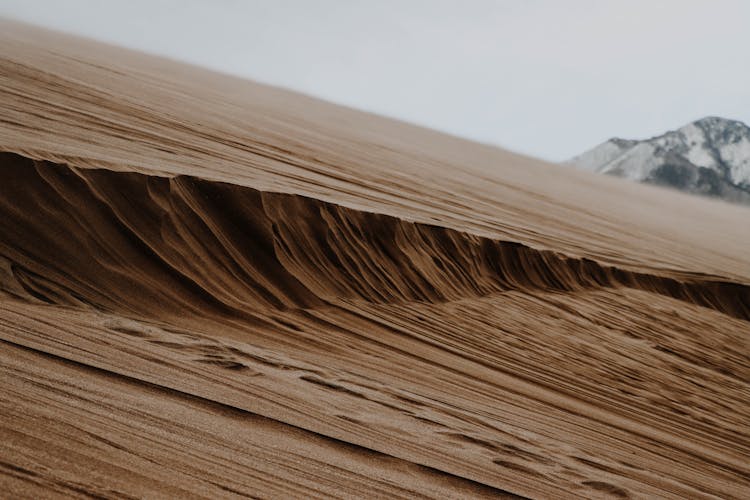 Sand Dune On Desert