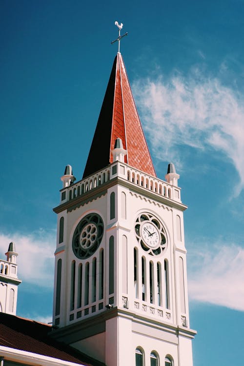 Free Church Tower in Baguio City on Philippines Stock Photo