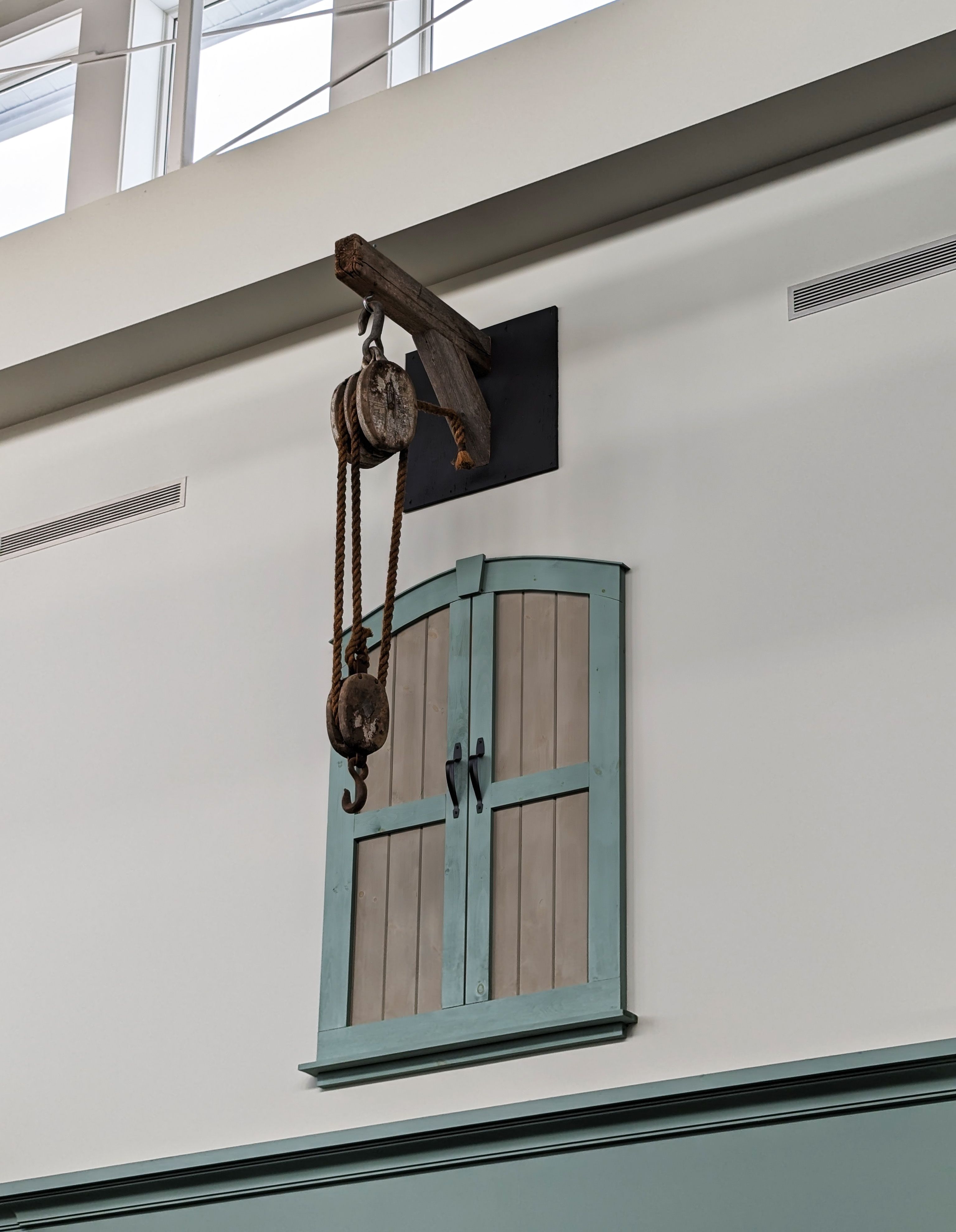 Vintage Hook over Wooden Shutters · Free Stock Photo