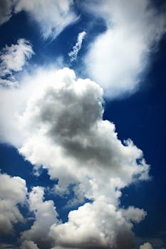 Low Angle Photography of White Clouds on Blue Sky at Daytime