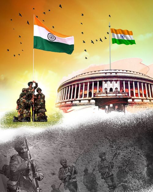 Free indian flag Stock Photo