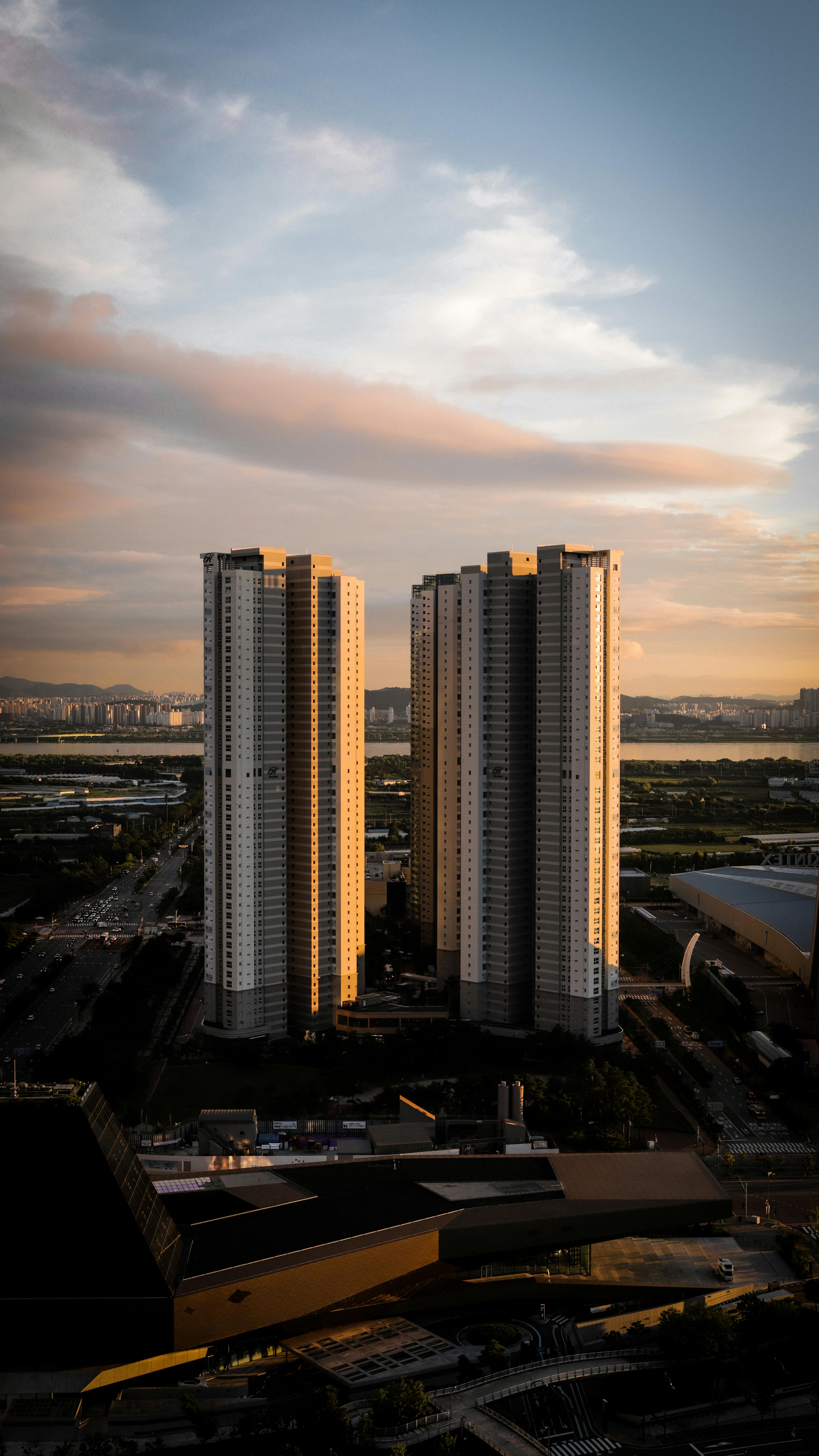 skyscrapers in city