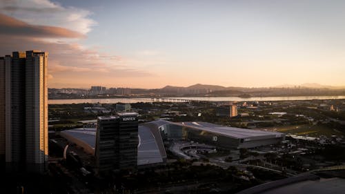 View of Seoul During Sunset 
