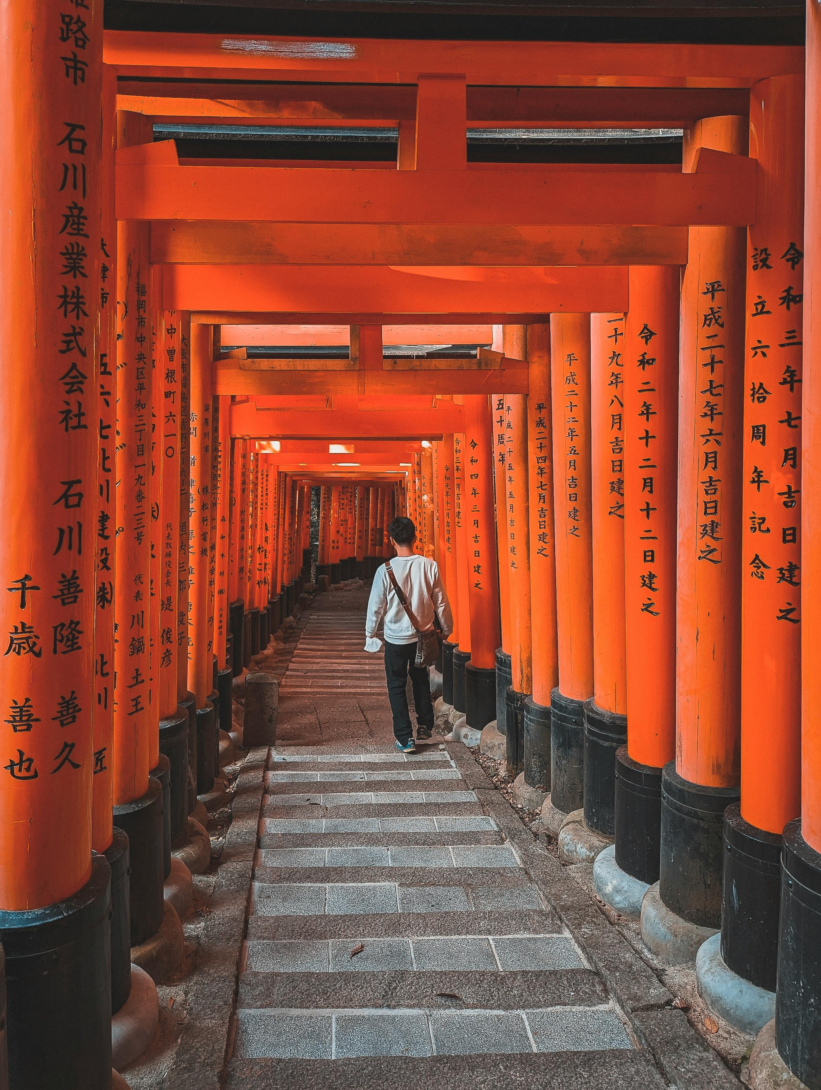 Red Torri Gate In Japan Free Stock Photo red-torri-gate-in-japan-free-stock-photo