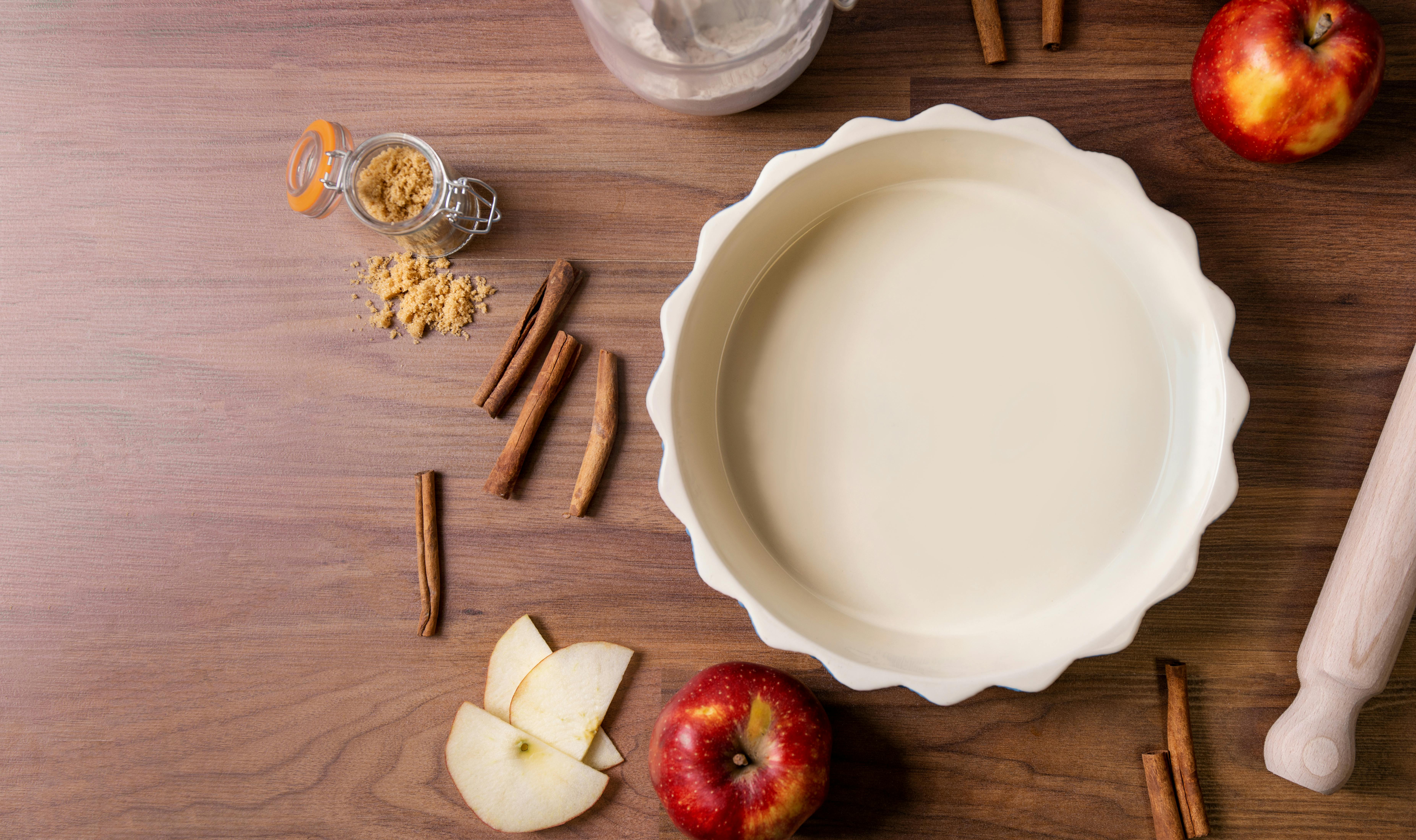 Plăcintă cu mere într-un borcan