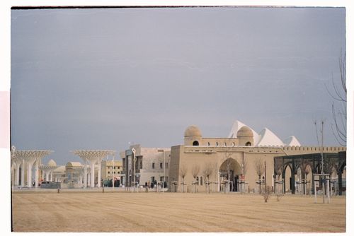 Free Explore the modern architecture and cultural blend in Turkestan city square. Stock Photo