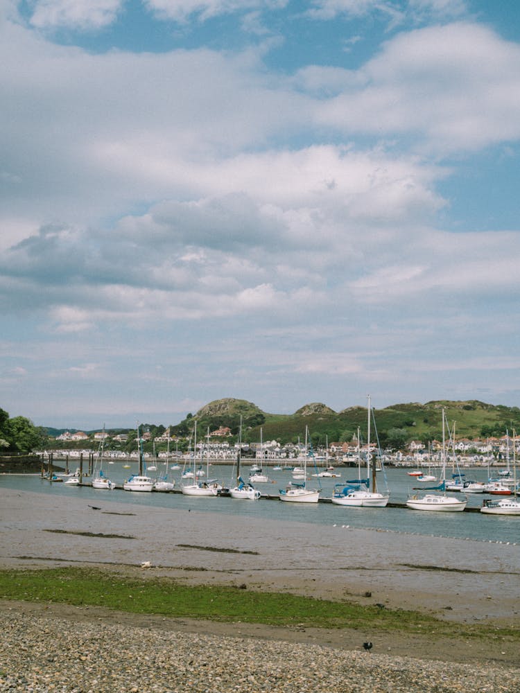 Boats In Water On Seaside