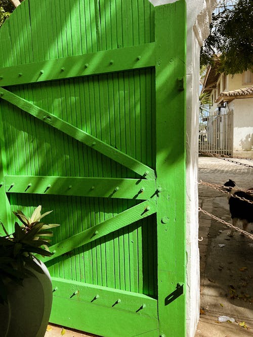 Green Wooden Gate