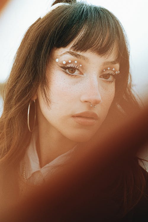 Woman Face with Piercing