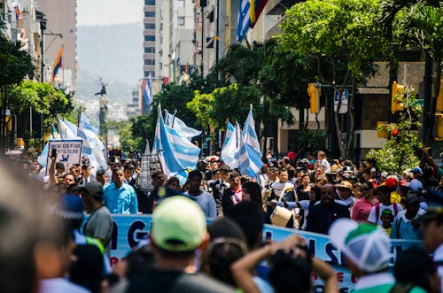 Group of People on Street