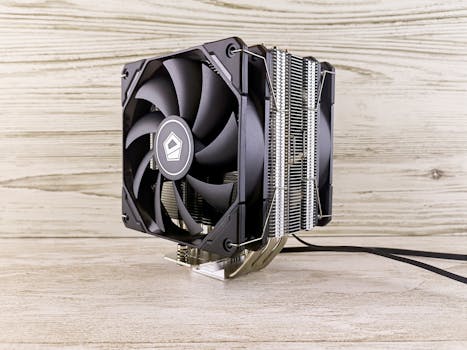 Ilustrasi CPU Cooler Sunyi dan Efisien yang Cocok untuk PC Produktivitas dalam artikel teknologi