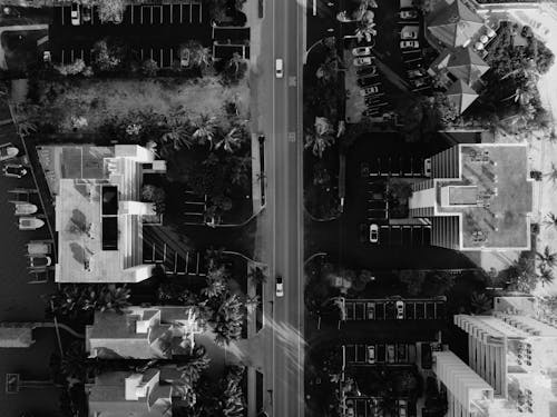 Vista A Volo D'uccello Di Strade E Edifici