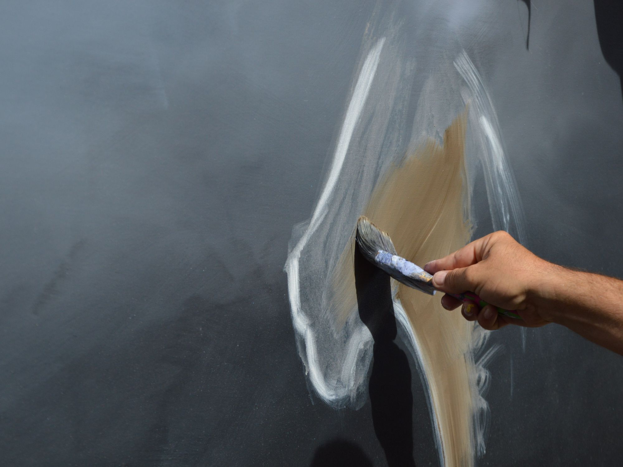Painters & Decorators in Leyton, London — professional decorator painting a wall with a roller