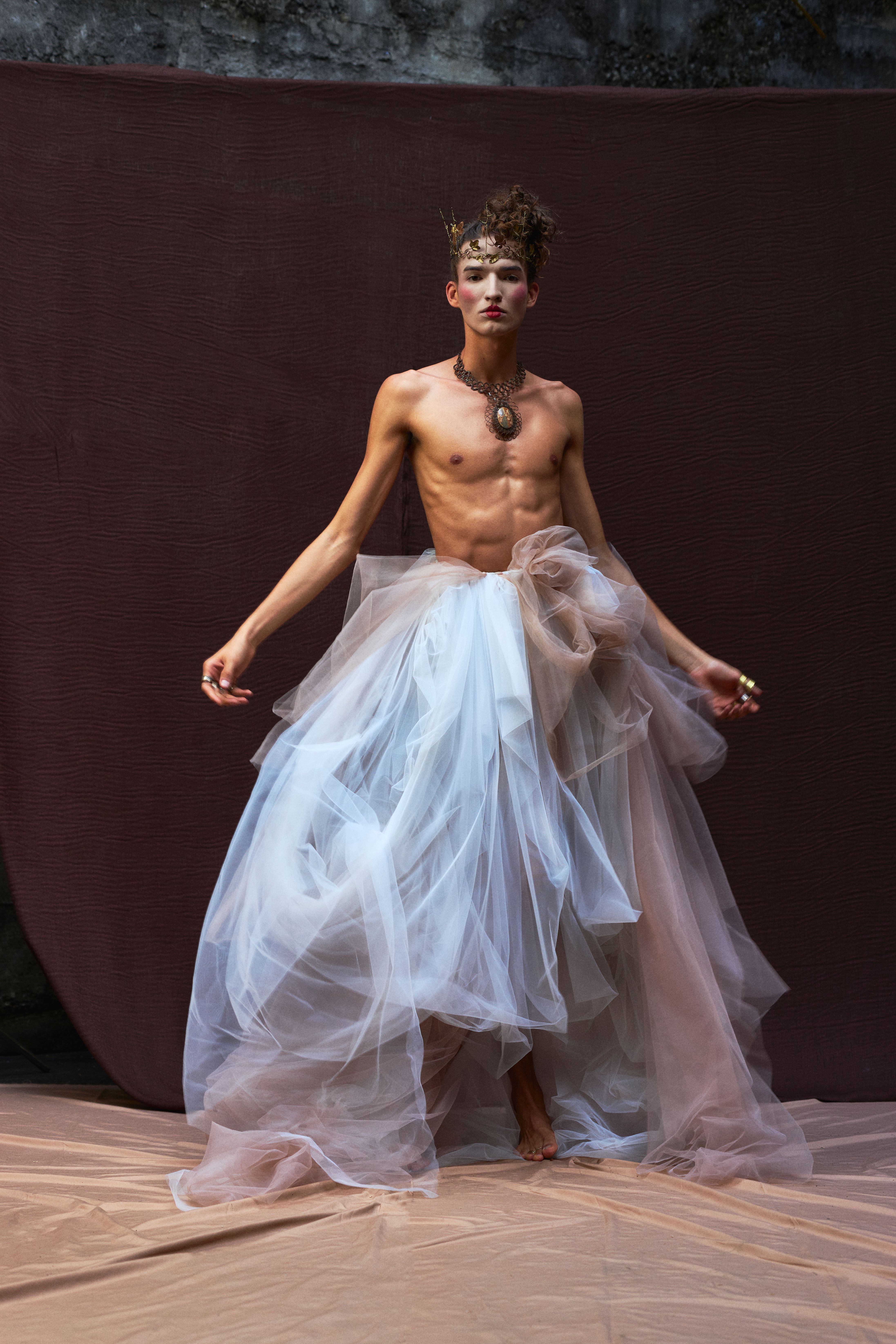 Man Dancing in Skirt and Corset · Free Stock Photo