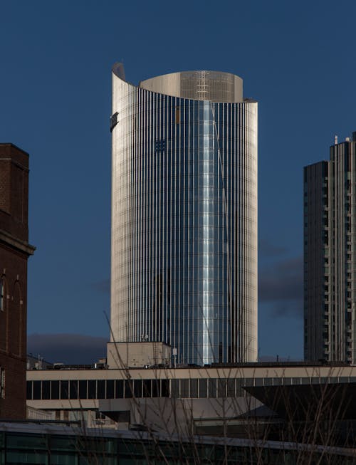 Free Facade of a Modern Skyscraper  Stock Photo