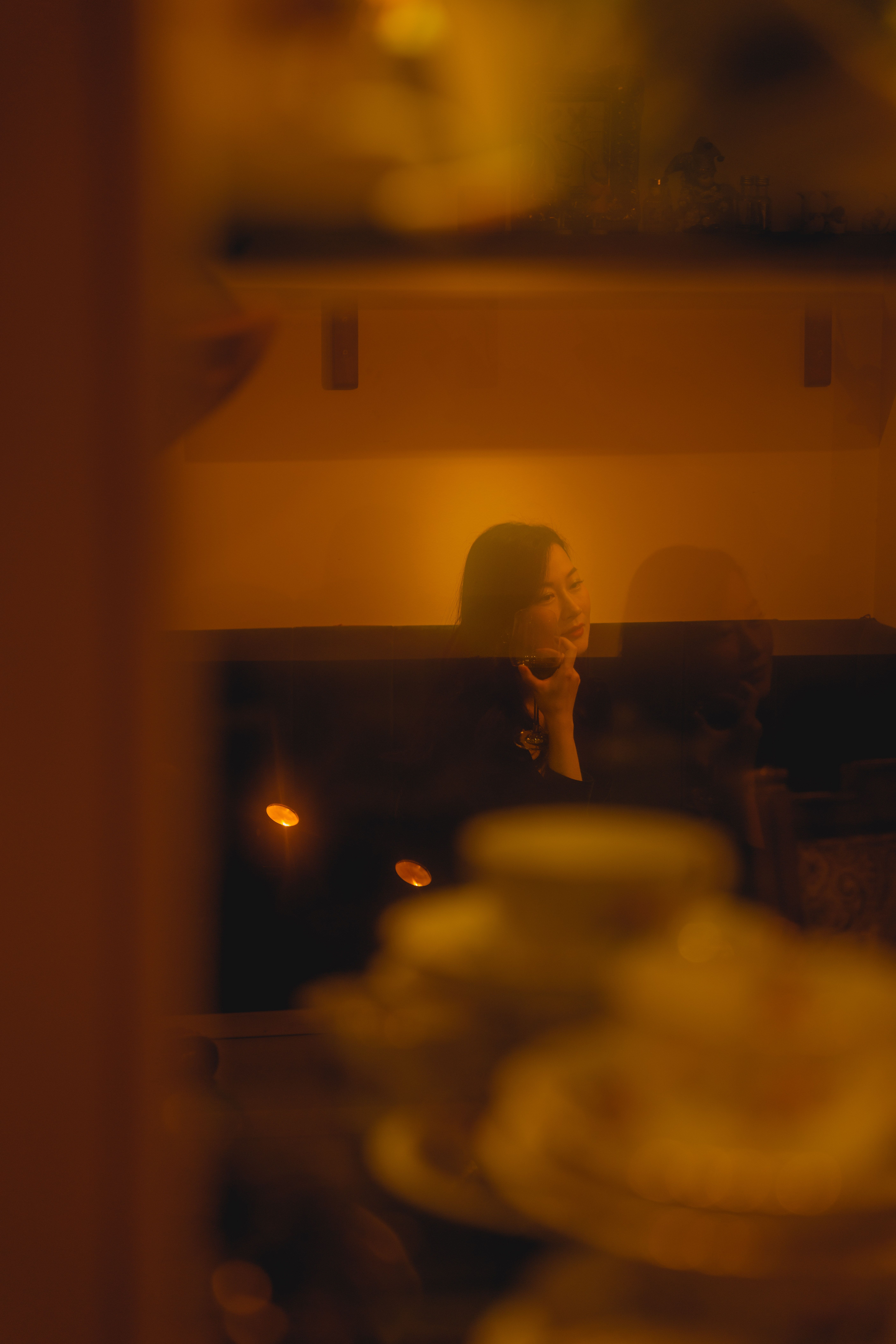 Picture of a Woman behind a Window · Free Stock Photo
