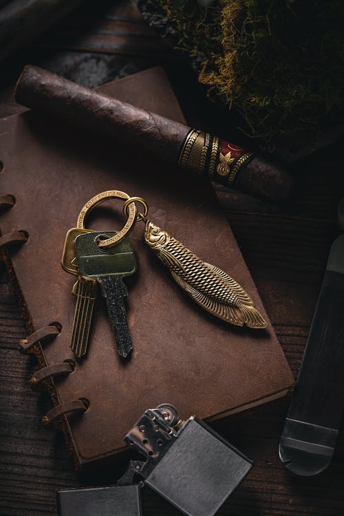 Rustic Accessories on Wooden Table