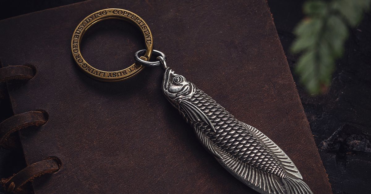 Fish Key Socket Gold Silver Fish Keychain · Free Stock Photo