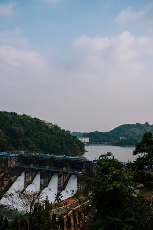 Imagine de stoc gratuită din apă curgătoare, baraj kakkayam, fotografiere verticală