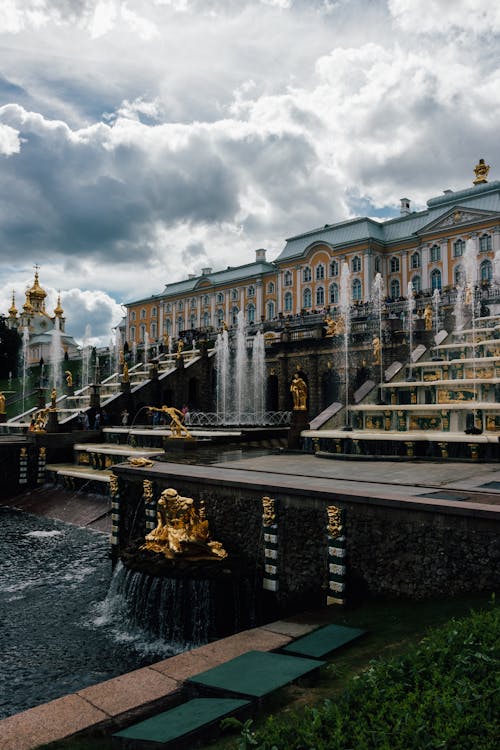 Fountain in Palace in Saint Petersburg