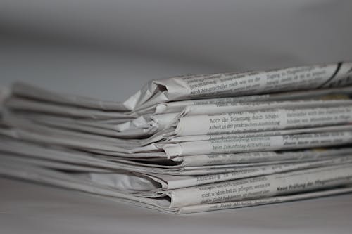 Free Folded Newspapers Stock Photo