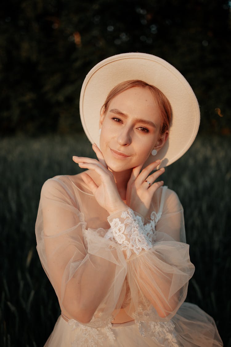 Bride In Hat