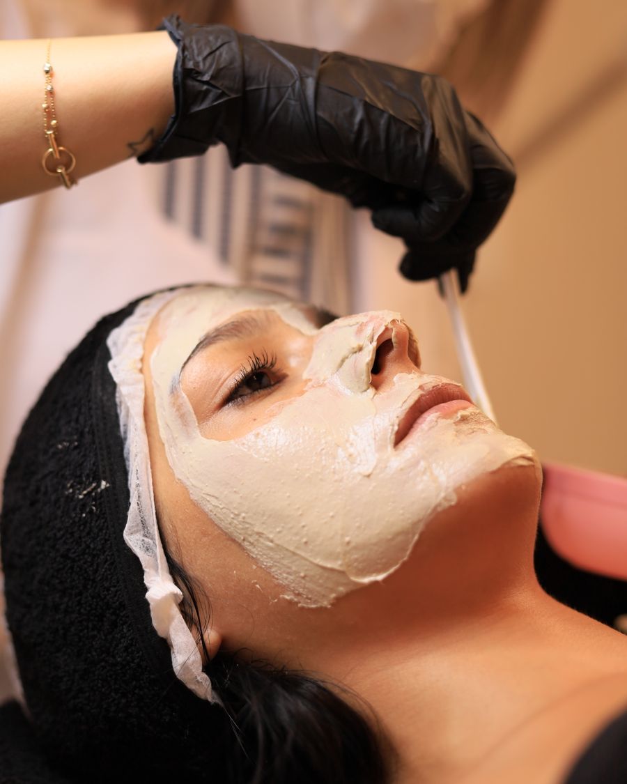 Calming treatment applied to the face, representing exosome skin therapy at Bailor Clinic in Sinsa, Gangnam
