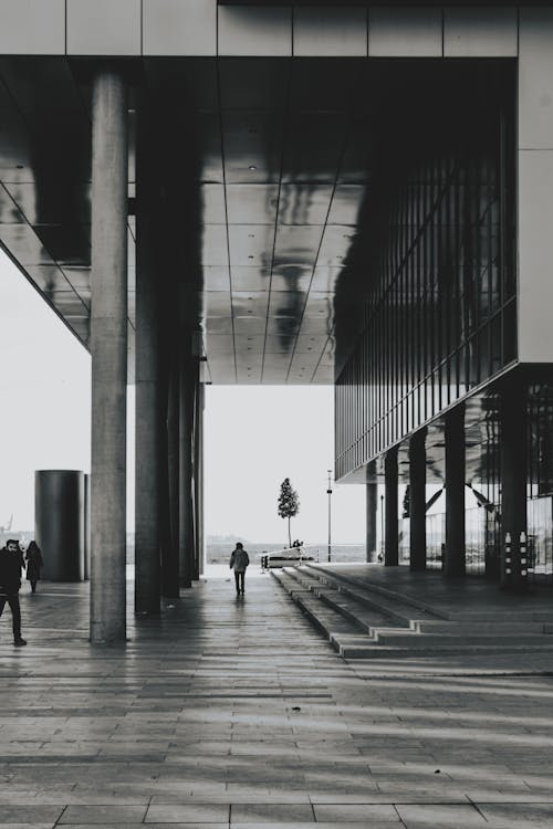 A Walkway in a City 