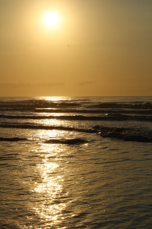 Sun Reflection in Water on Sunset