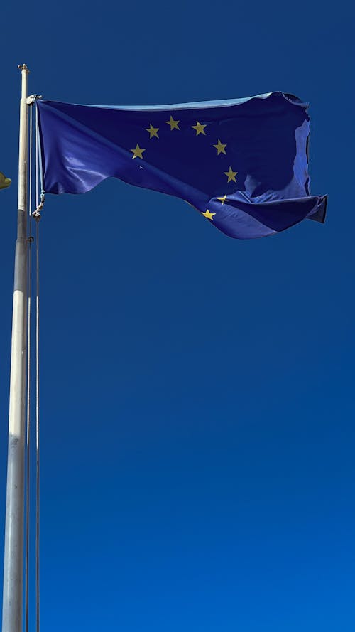 Kostnadsfri bild av europeiska unionen, flagga, flaggstång