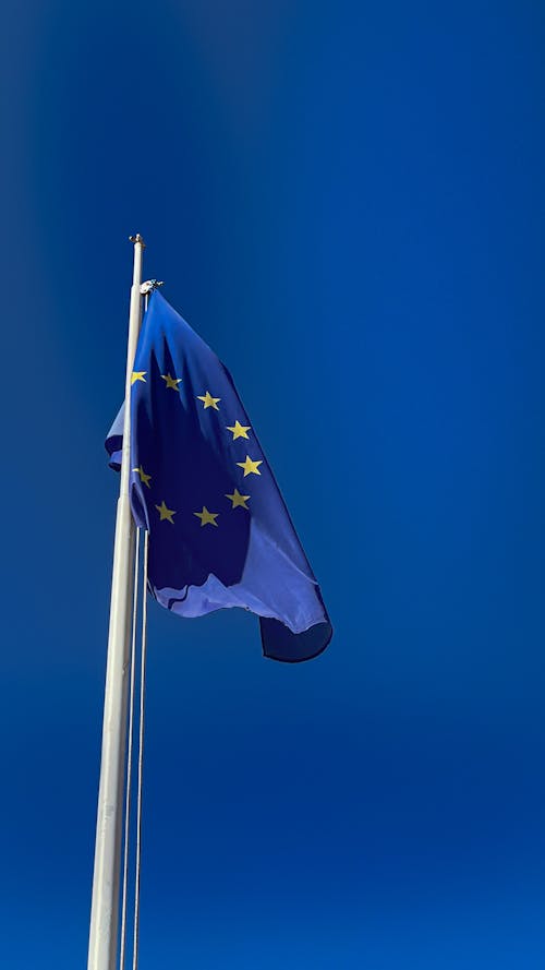 Waving European Union Flag