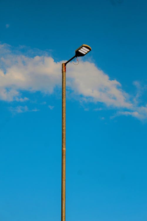 Free stock photo of blue sky, street light
