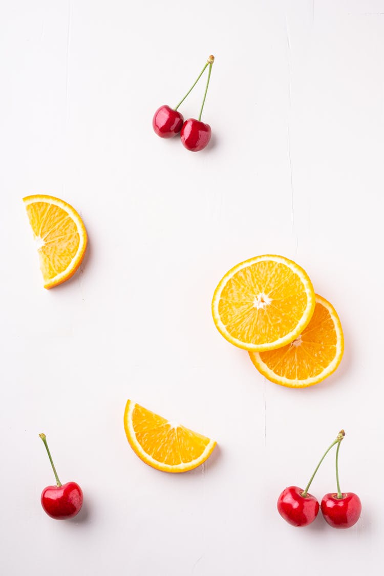 Orange Slices And Cherries 