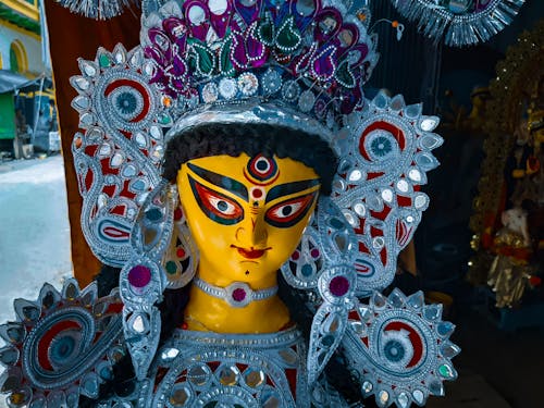 Close up of Durga Statue