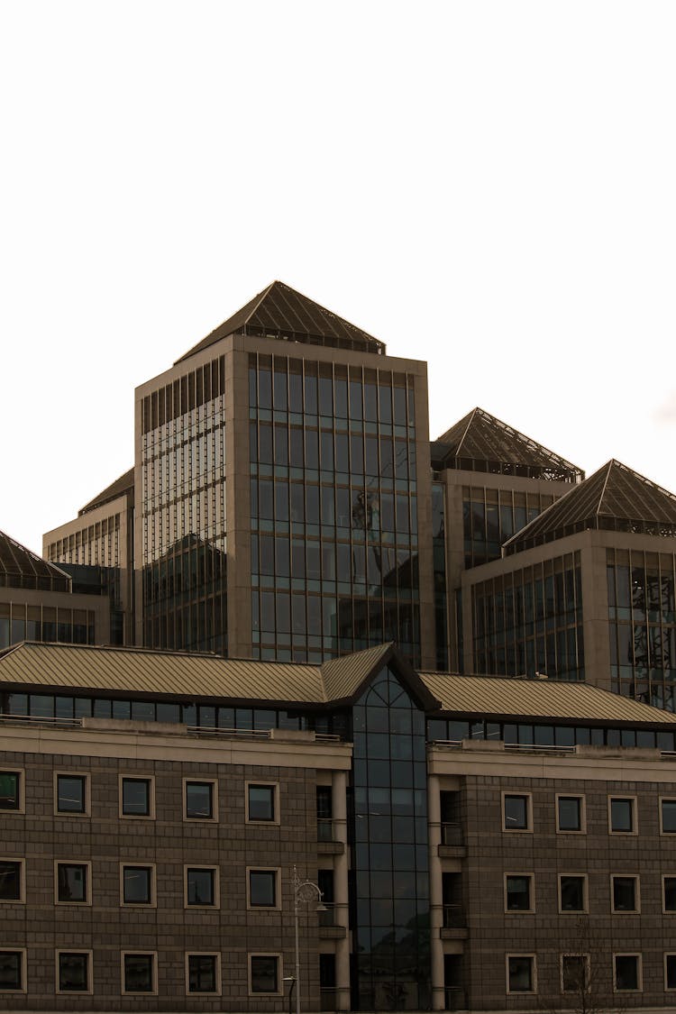 View Of The Headquarters Of Ulster Bank On Georges Quay In Dublin, Ireland 