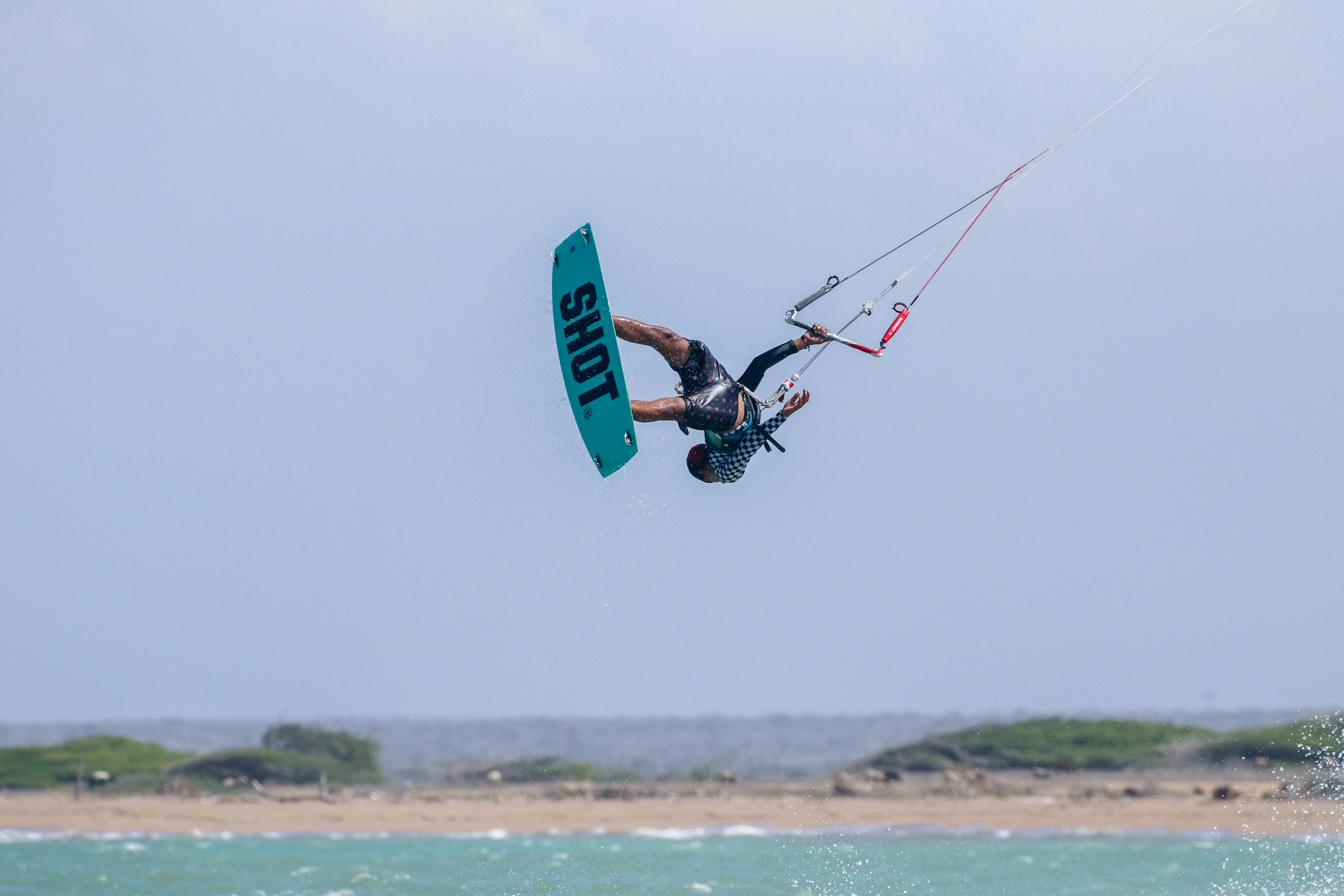 Man Jumping on Kiteboard · Free Stock Photo