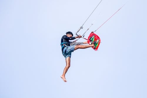 Δωρεάν στοκ φωτογραφιών με kitesurfing, midair, αδρεναλίνη
