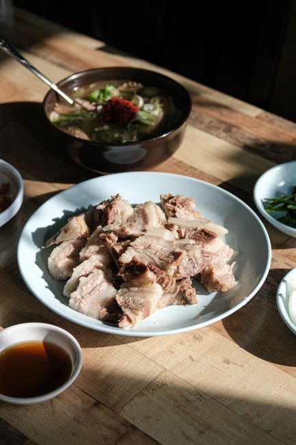 korean summer food table