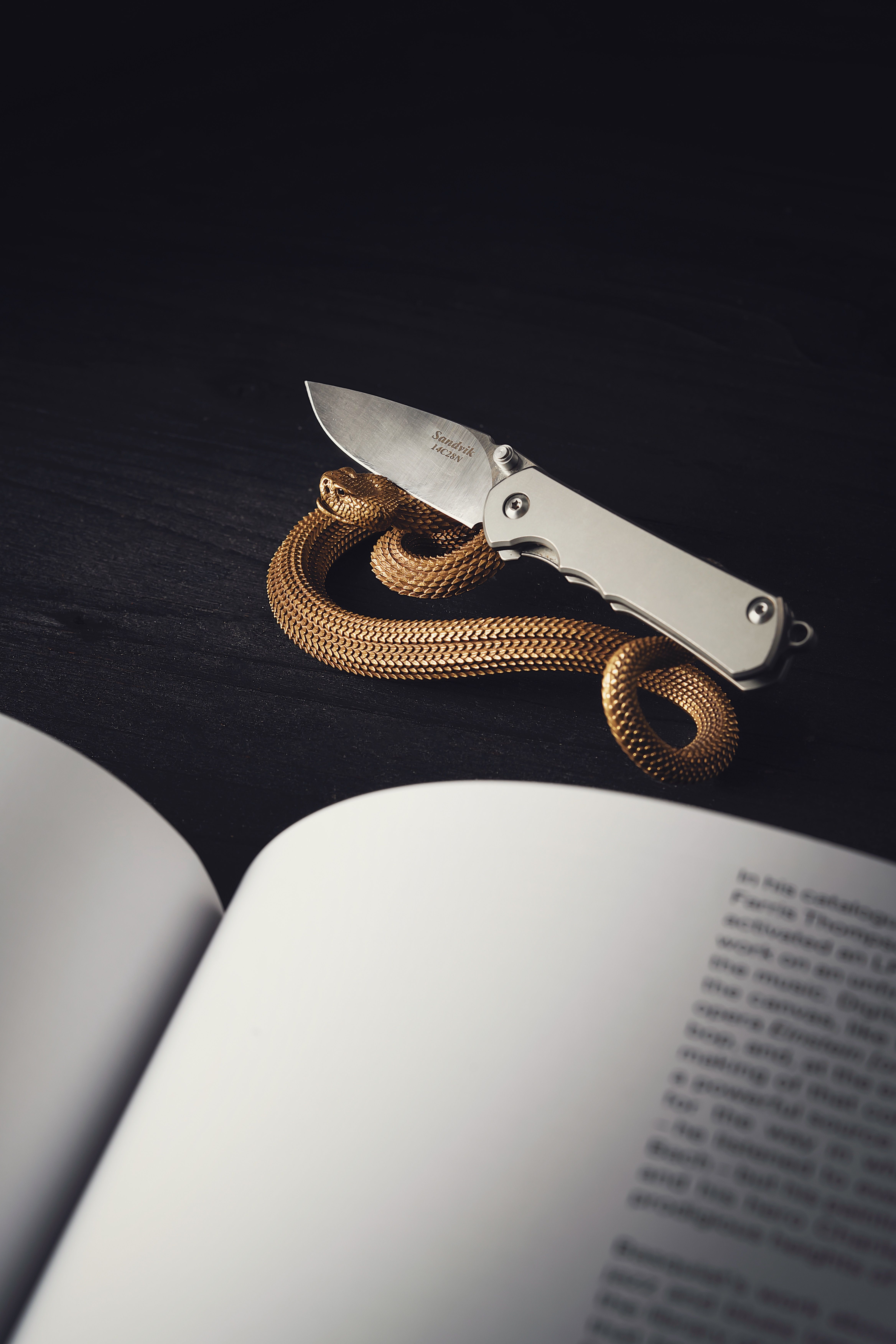 Snake Figurine with Knife · Free Stock Photo