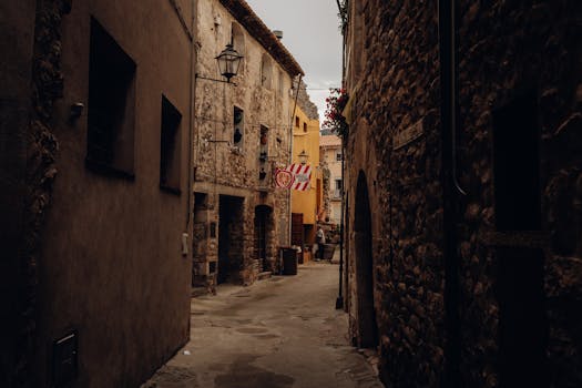 Explore the rustic stone façades and narrow streets of Jorba, a hidden gem in Spain.