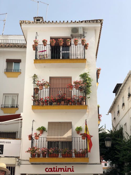 Bâtiment De 4 étages En Béton Blanc