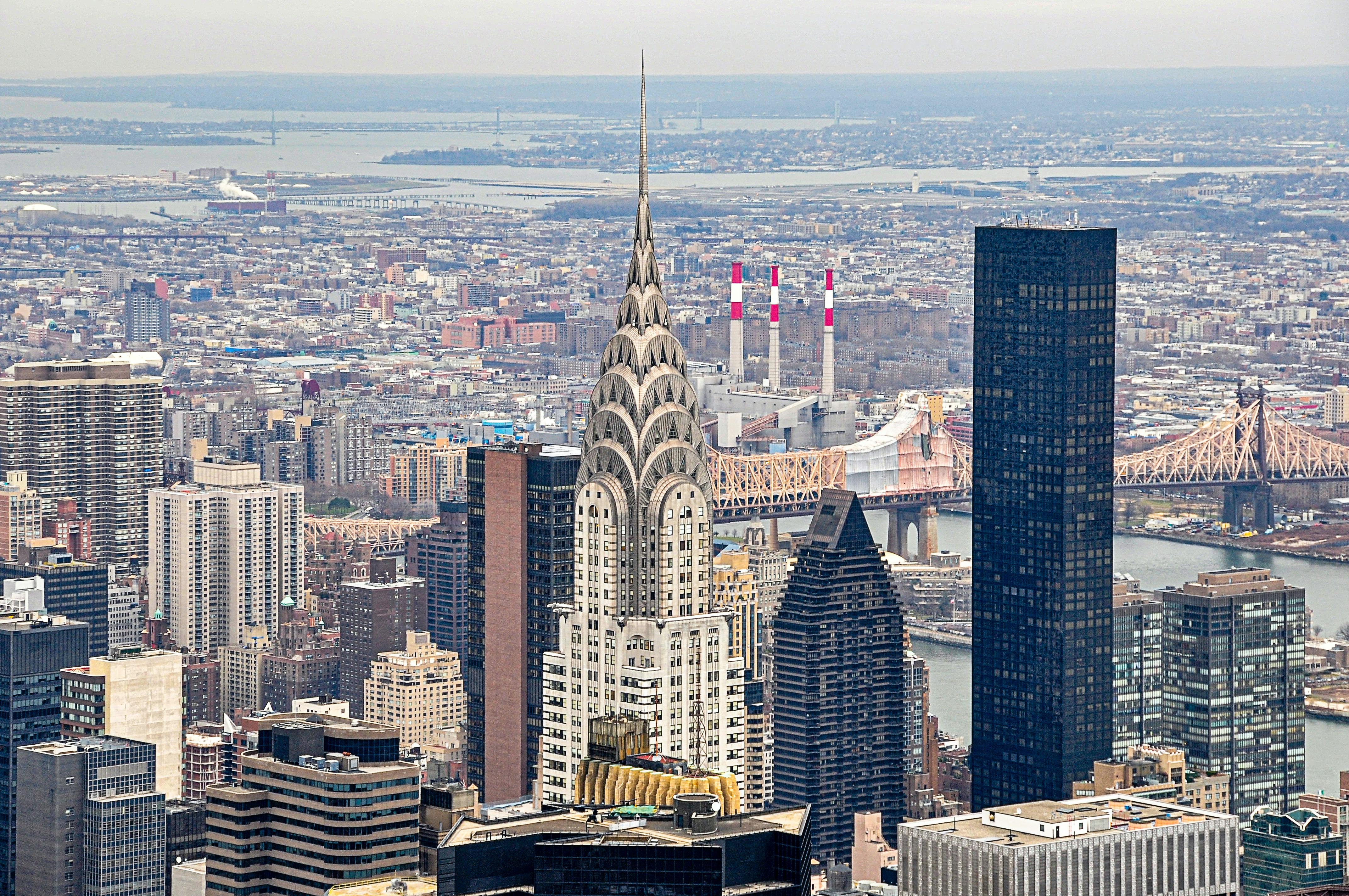 Free Manhattan form Empire State Stock Photo